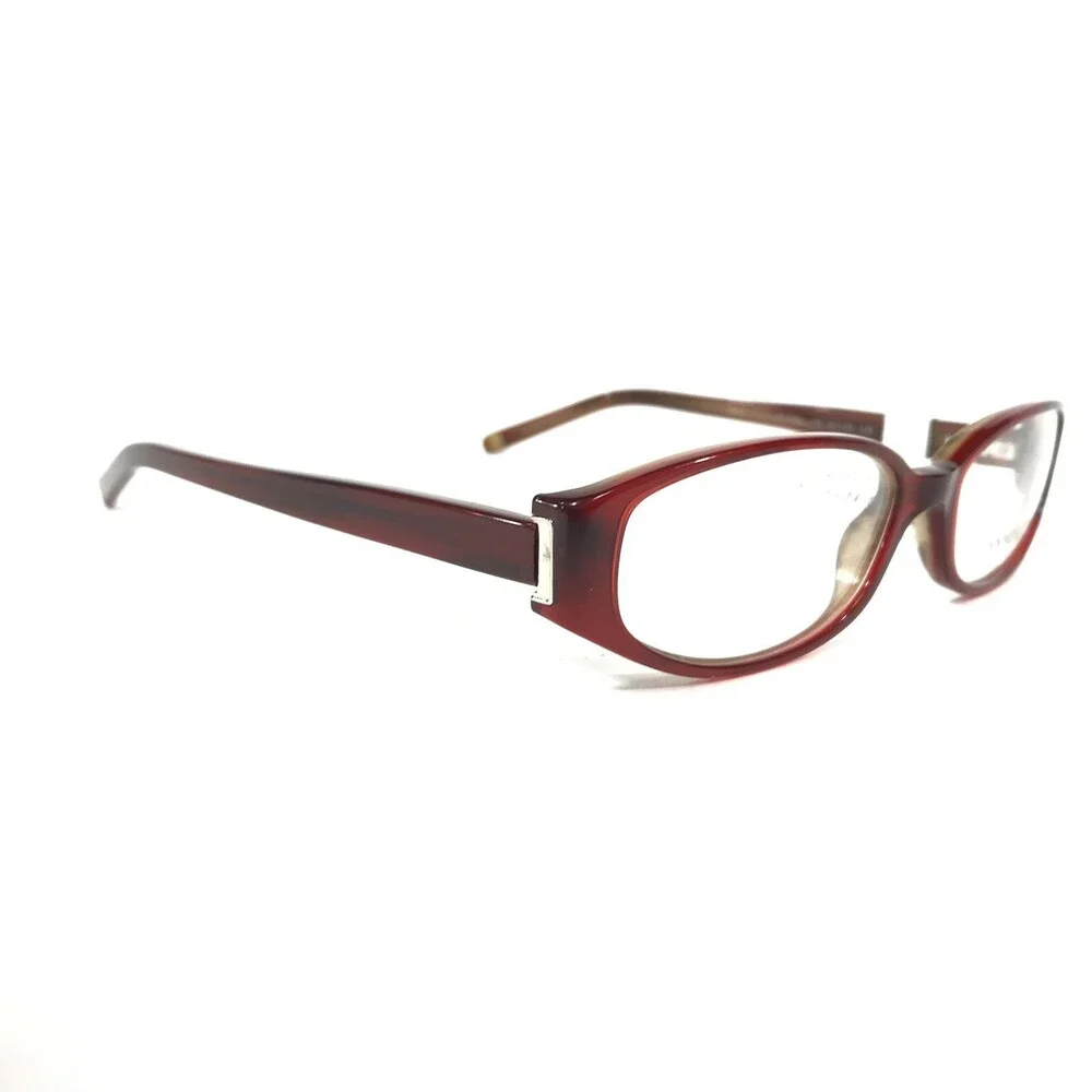 Anne Klein Eyeglasses Frames AK 8083 208 Clear Red Round Oval Full Rim 51-16-135